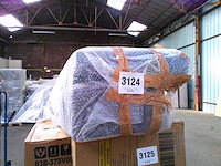 Retro 2-zits designer bank met houten poten - donkergrijs - afbeelding 7 van  7