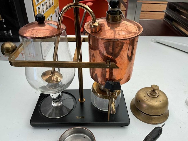 Retro balans koffiemaker - afbeelding 1 van  2