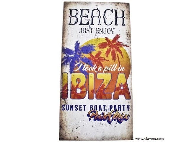 Retro bord ibiza - afbeelding 1 van  1