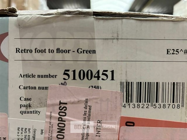 Retro foot to floor - green - afbeelding 3 van  3