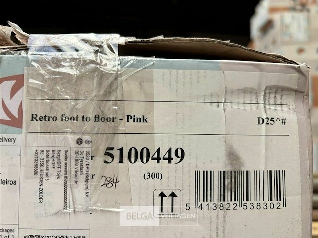 Retro foot to floor - pink - afbeelding 3 van  3