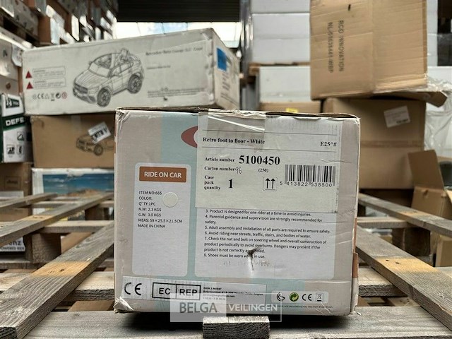 Retro foot to floor - white - afbeelding 2 van  3