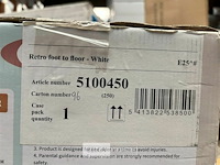 Retro foot to floor - white - afbeelding 3 van  3