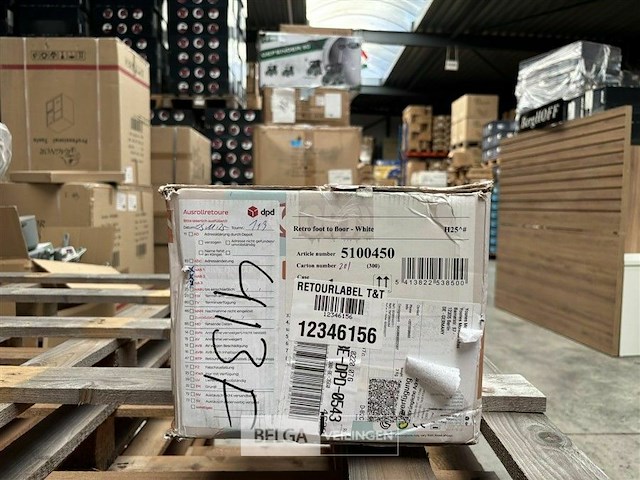 Retro foot to floor - white - afbeelding 2 van  3