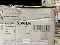 Retro foot to floor - white - afbeelding 3 van  3