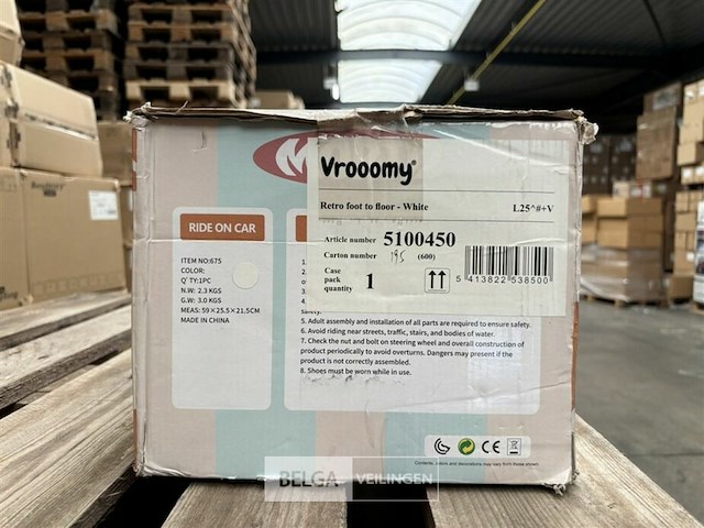 Retro foot to floor - white - afbeelding 3 van  4