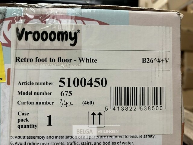 Retro foot to floor - white - afbeelding 4 van  4