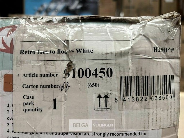 Retro foot to floor white - afbeelding 3 van  3