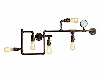 Retro industriële wandlamp 5 lichts - afbeelding 7 van  11