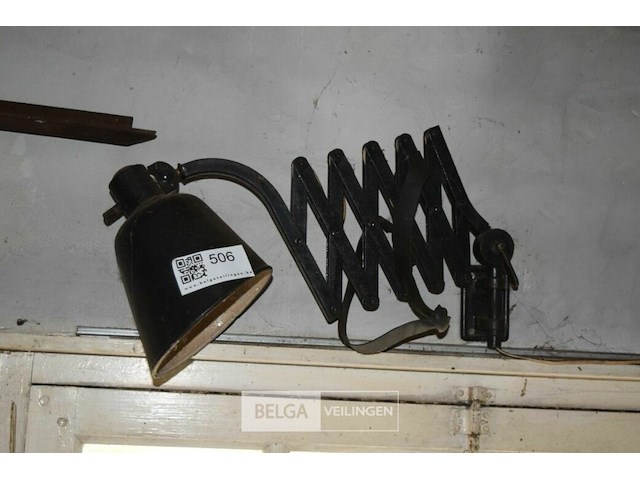 Retro industriële werklamp met verstelbare arm - afbeelding 1 van  3