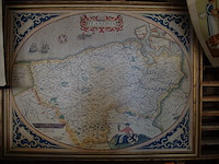Retro kaart vlaanderen - afbeelding 1 van  2