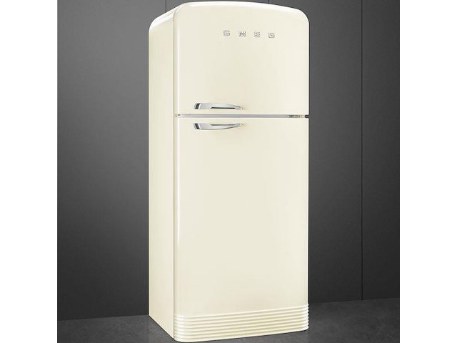 Retro koel/vriescombinatie smeg fab50rcr5 creme - afbeelding 1 van  2
