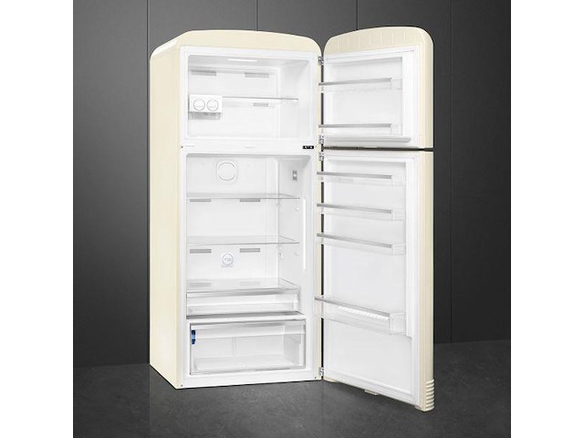 Retro koel/vriescombinatie smeg fab50rcr5 creme - afbeelding 2 van  2