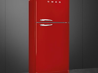 Retro koel/vriescombinatie smeg fab50rrd5 rood