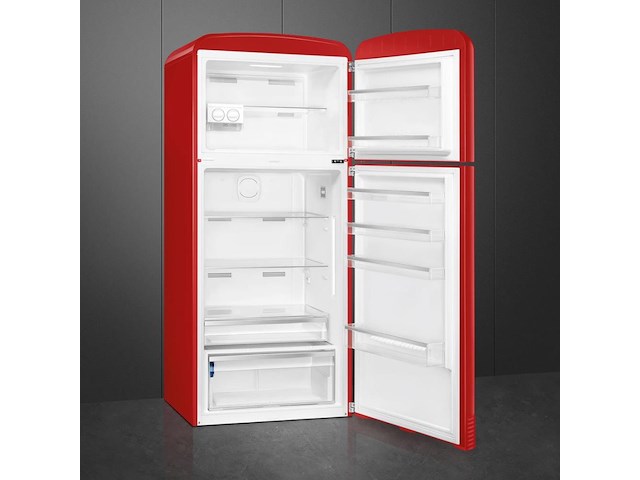Retro koel/vriescombinatie smeg fab50rrd5 rood - afbeelding 2 van  2