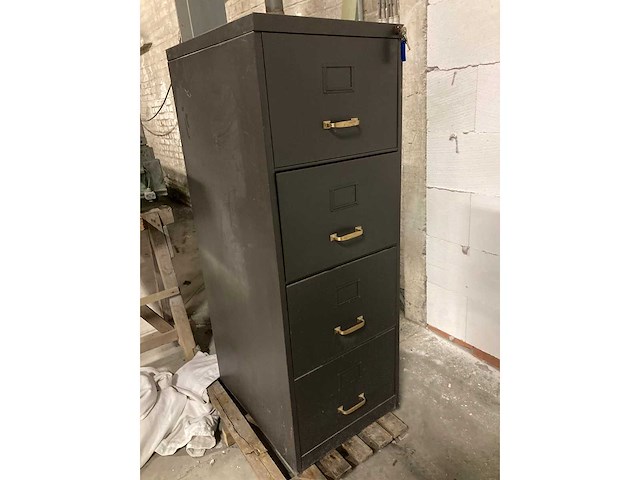 Retro ladenkast metaal - afbeelding 1 van  6