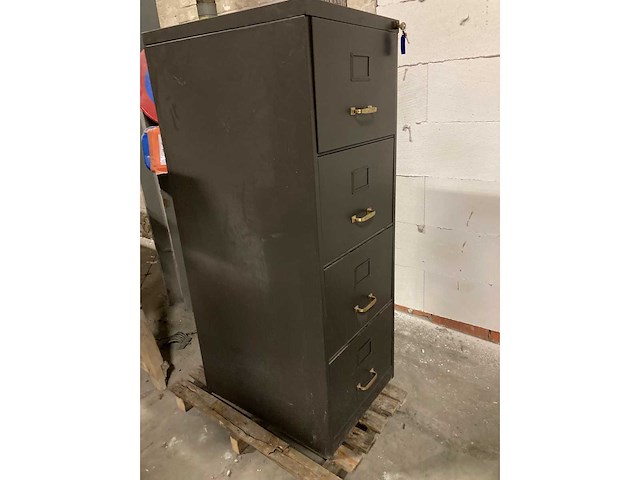 Retro ladenkast metaal - afbeelding 3 van  6