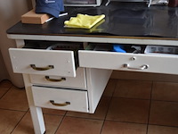 Retro metalen bureau - afbeelding 4 van  4