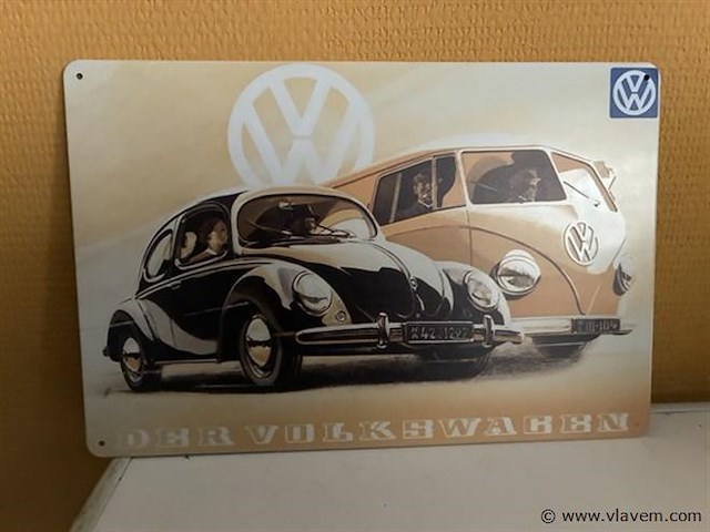 Retro-metalen sierbord - afbeelding 1 van  1