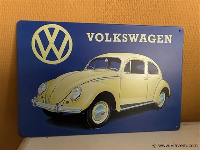 Retro-metalen sierbord - afbeelding 1 van  1