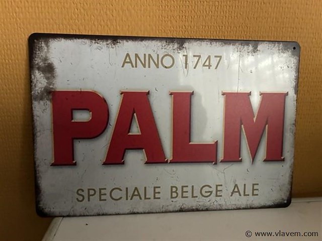 Retro-metalen sierbord - afbeelding 1 van  1