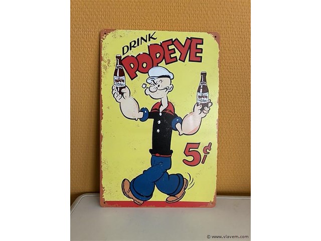 Retro-metalen sierbord - afbeelding 1 van  1