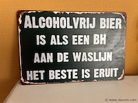 Retro-metalen sierbord - afbeelding 1 van  1