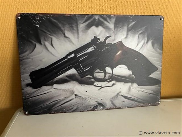 Retro-metalen sierbord - afbeelding 1 van  1