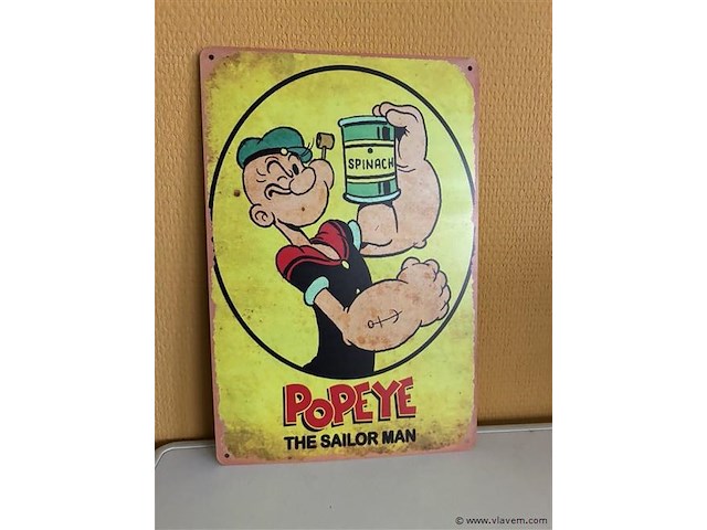 Retro-metalen sierbord - afbeelding 1 van  1
