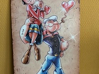 Retro-metalen sierbord - afbeelding 1 van  1