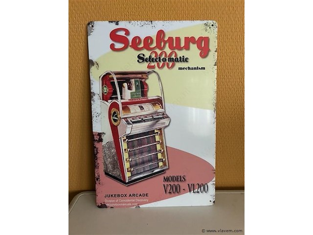 Retro-metalen sierbord - afbeelding 1 van  1