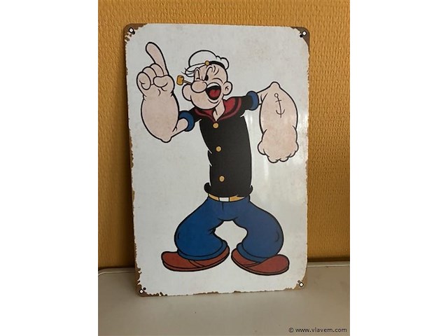Retro-metalen sierbord - afbeelding 1 van  1