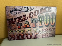 Retro-metalen sierbord - afbeelding 1 van  1