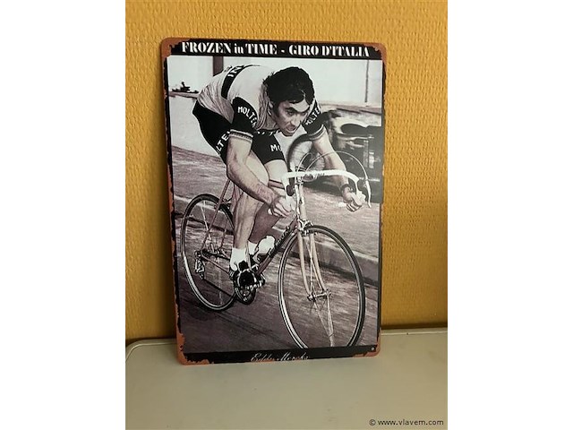 Retro-metalen sierbord - afbeelding 1 van  1