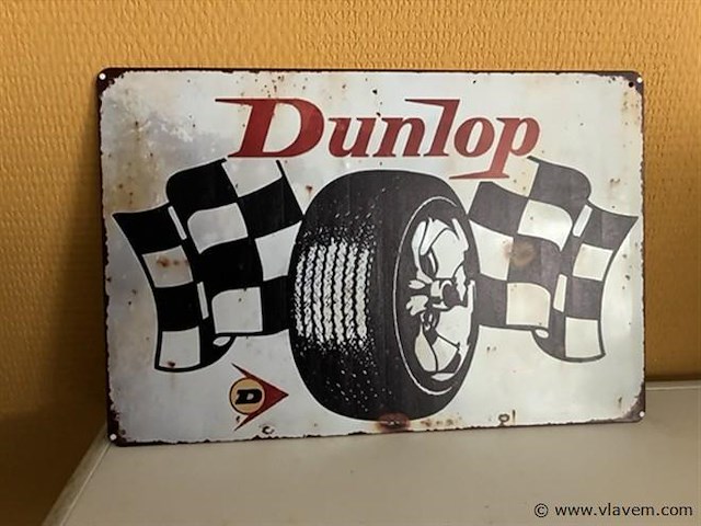Retro-metalen sierbord - afbeelding 1 van  1