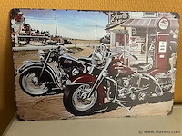 Retro-metalen sierbord - afbeelding 1 van  1