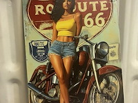 Retro-metalen sierbord - afbeelding 1 van  1