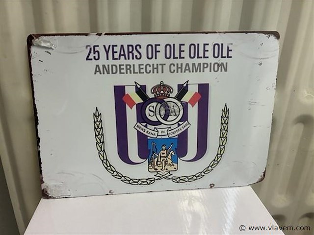 Retro-metalen sierbord - afbeelding 1 van  1