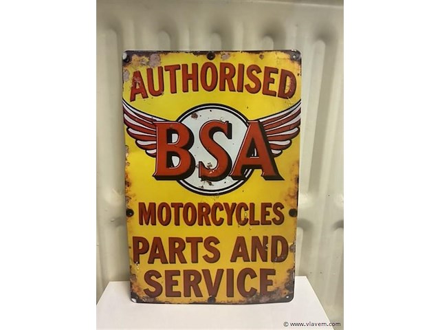 Retro-metalen sierbord - afbeelding 1 van  1