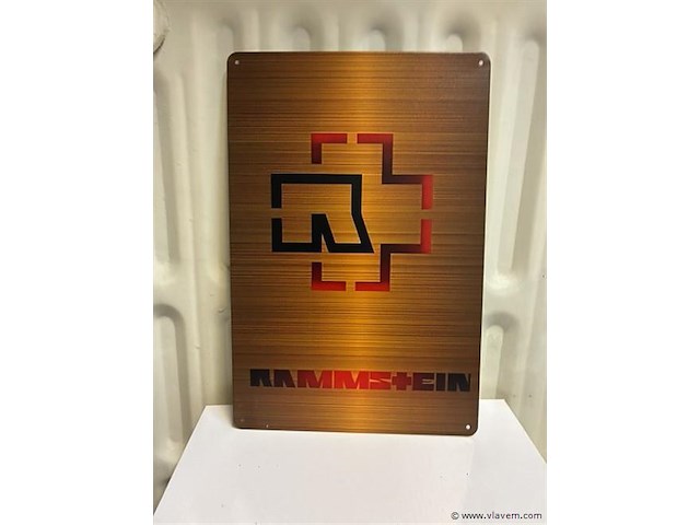 Retro-metalen sierbord - afbeelding 1 van  1