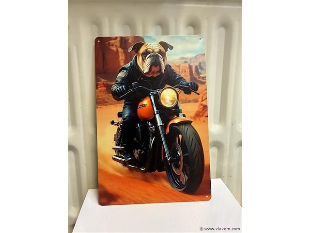 Retro-metalen sierbord - afbeelding 1 van  1