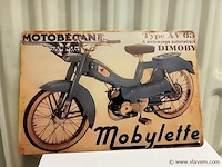 Retro-metalen sierbord - afbeelding 1 van  1