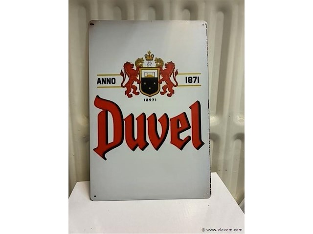 Retro-metalen sierbord - afbeelding 1 van  1