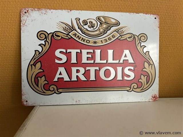 Retro-metalen sierbord - afbeelding 1 van  1