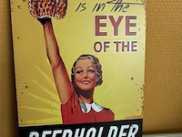 Retro-metalen sierbord - afbeelding 1 van  1