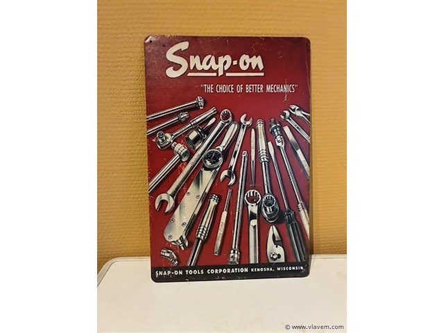 Retro-metalen sierbord - afbeelding 1 van  1