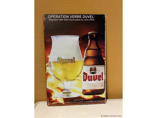 Retro-metalen sierbord - afbeelding 1 van  1