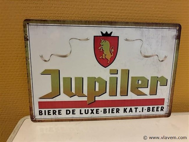 Retro-metalen sierbord - afbeelding 1 van  1
