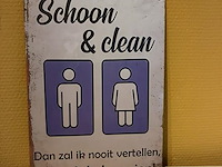 Retro-metalen sierbord - afbeelding 1 van  1