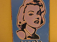 Retro-metalen sierbord - afbeelding 1 van  1